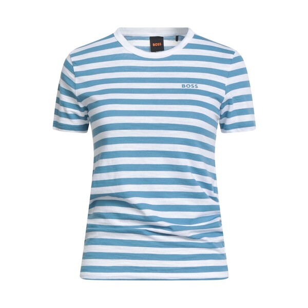 【送料無料】 ボス レディース Tシャツ トップス T-shirts Blue
