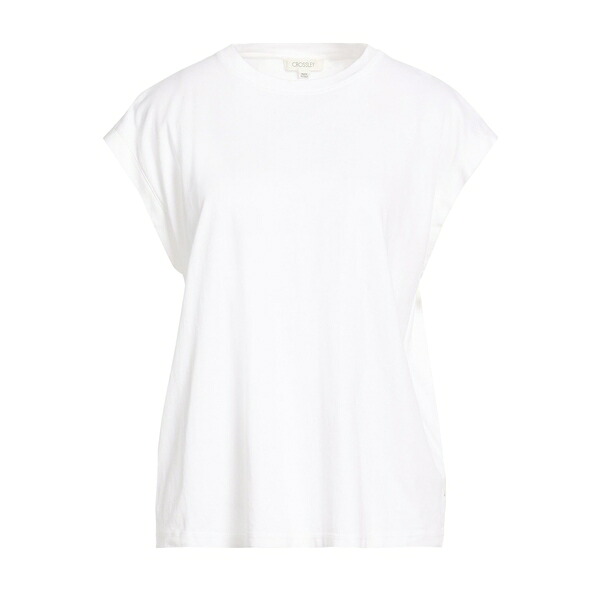【貨物輸送無料】 クロスリー レディース ティーシャツ トップス T-shirts White Tシャツ・カットソー-トップス