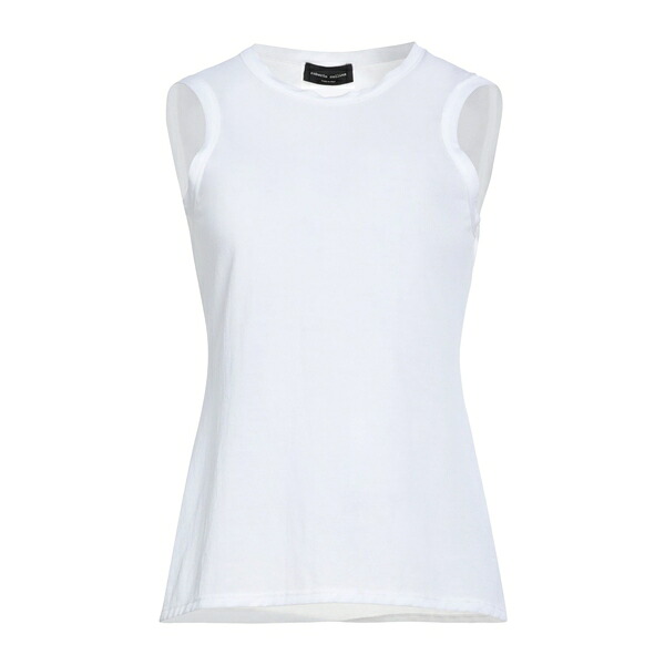 【送料無料】 ロベルトコリーナ レディース Tシャツ トップス T-shirts White|asty