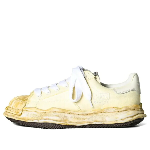 Maison MIHARA YASUHIRO ミハラヤスヒロ メンズ スニーカー 【Maison MIHARA YASUHIRO Blakey OG Sole Canvas Over Dyed Low 'White' A12FW719-WHITE】 サイズ US_10(28.0cm)|asty