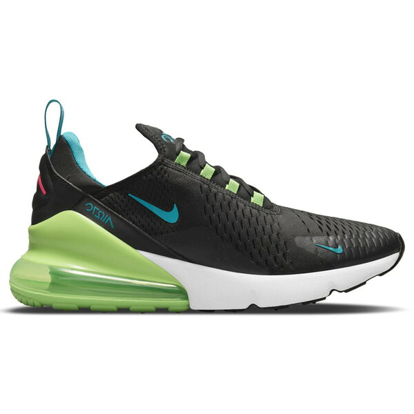 Nike ナイキ メンズ スニーカー  【Nike Air Max 270 Black Green Strike】  大きさ US_10.5(28.5糎) Black/Green Strike/White/Aquamarine