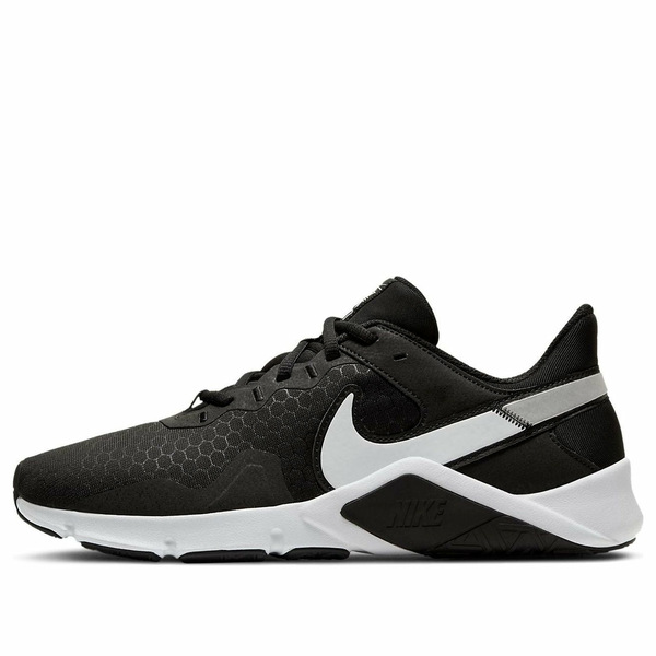 Nike ナイキ メンズ スニーカー  【Nike Legend Essential 2 \u0027Black White Metallic Silver\u0027 CQ9356-001】  大いさ US_9.5(27.5糎) メンズ靴-靴