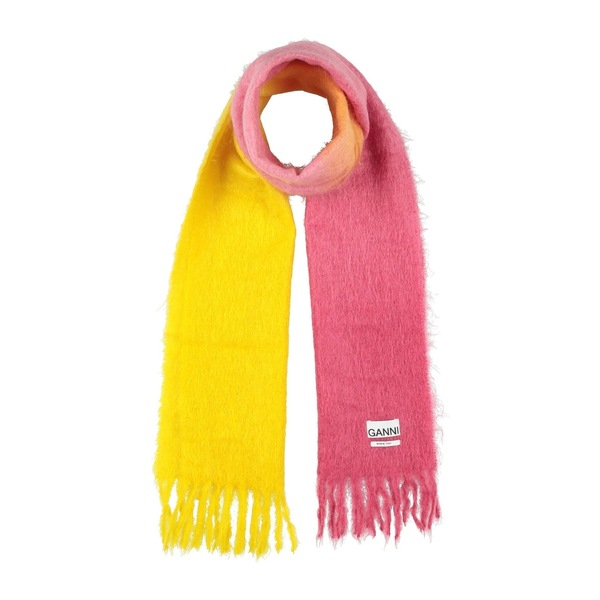 【送料無料】 ガニー レディース マフラー・ストール・スカーフ アクセサリー Scarves Yellow｜asty