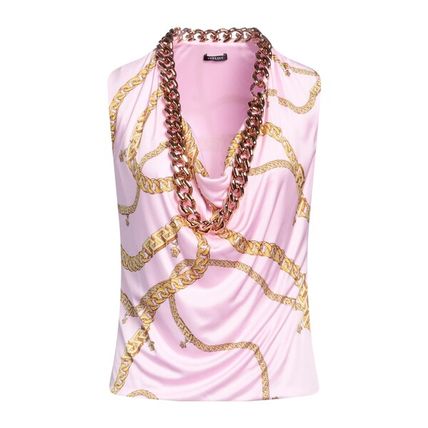 【貨物輸送無料】 ヴェルサーチ レディース ティーシャツ トップス Tops Pink