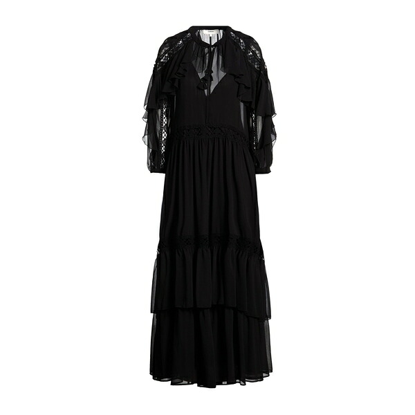 【送料無料】 バッシュ レディース ワンピース トップス Maxi dresses Black｜asty