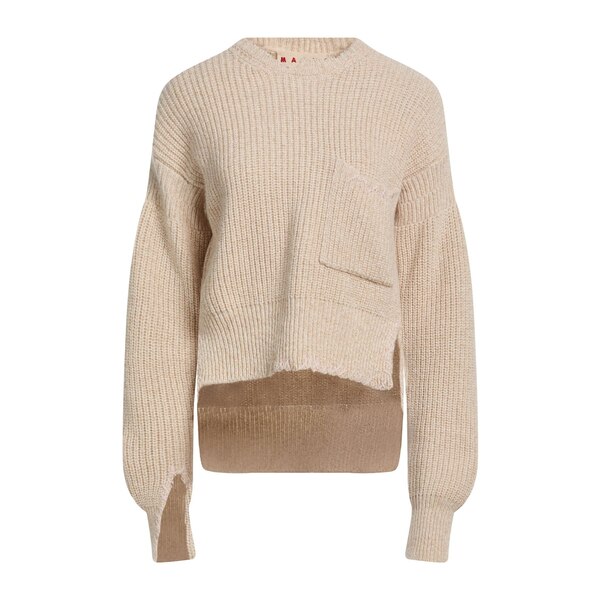 【貨物輸送無料】 マルニ レディース 編み物\u0026スウェーター アウター Sweaters Beige
