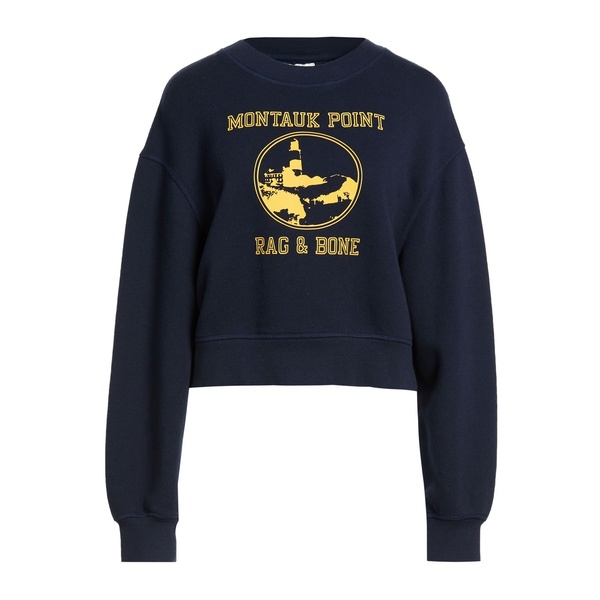 【貨物輸送無料】 ラグアンドボーン レディース パーカー・スウェットシャツ アウター Sweatshirts Blue