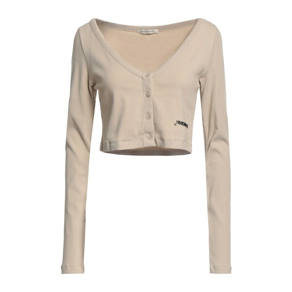 【送料無料】 ヒノミネイト レディース カーディガン アウター Cardigans Beige｜asty