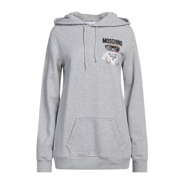 【貨物輸送無料】 モスキーノ レディース パーカー・スウェットシャツ アウター Sweatshirts Grey