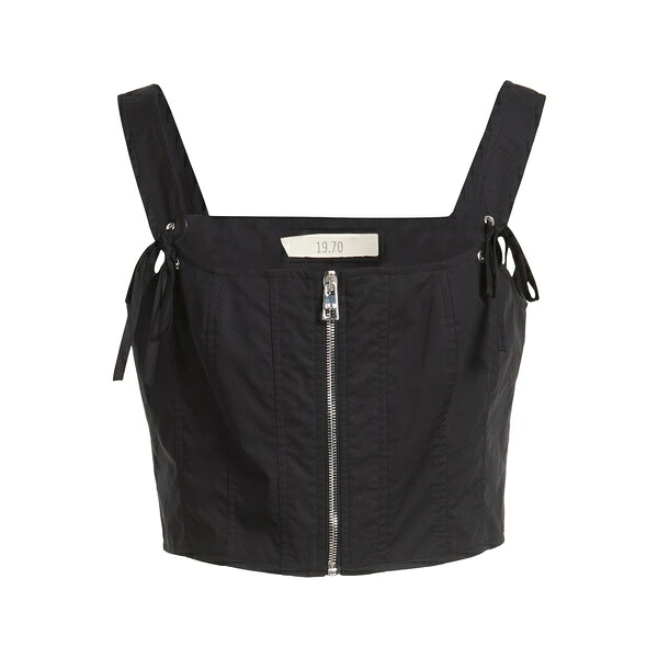 【送料無料】 ナインティーン セブンティ レディース Tシャツ トップス Tops Black｜asty