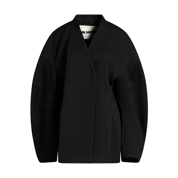 【貨物輸送無料】 ジル・サンダー レディース 上衣＆上衣 アウター Coats Black