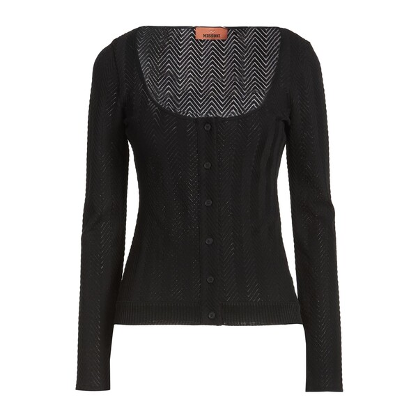 【貨物輸送無料】 ミッソーニ レディース ジレー アウター Cardigans Black