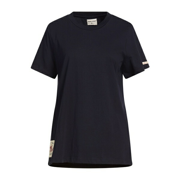 【送料無料】 フロント ストリート 8 レディース Tシャツ トップス T-shirts Blue|asty
