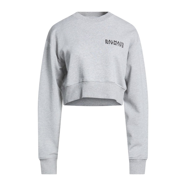 【貨物輸送無料】 バルマン レディース パーカー・スウェットシャツ アウター Sweatshirts Grey