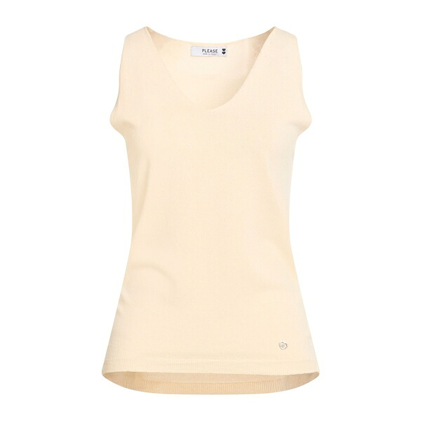 【送料無料】 プリーズ レディース Tシャツ トップス Tops Beige|asty