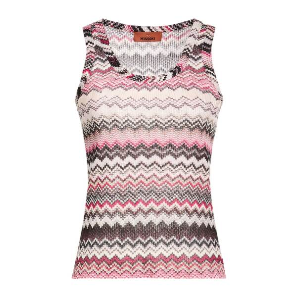 【貨物輸送無料】 ミッソーニ レディース プルオーバー トップス Tank tops Pink