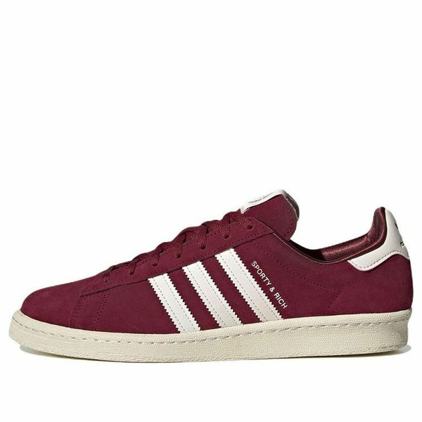 adidas アディダス メンズ スニーカー 【adidas x Sporty & Rich Campus 80s 'Collegiate Burgundy' HQ6074】 サイズ US_12.5(30.5cm)|asty