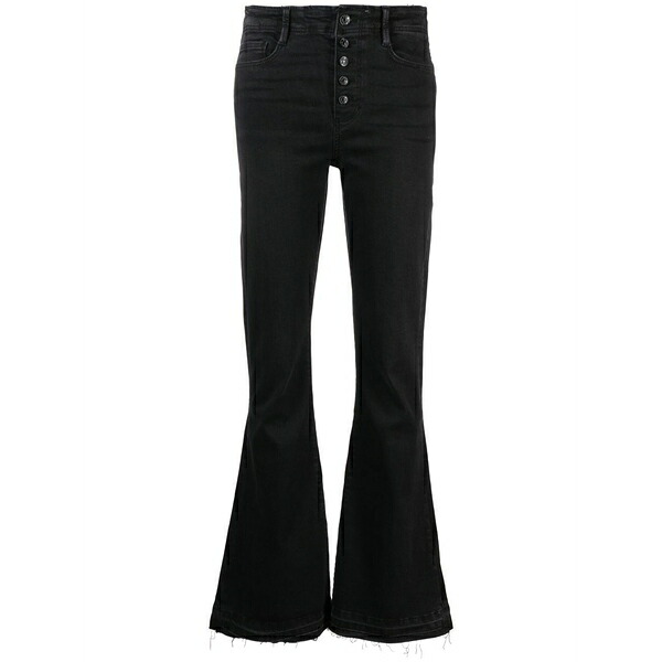 ペイジ レディース デニムパンツ ボトムス Flared-leg jeans Black|asty
