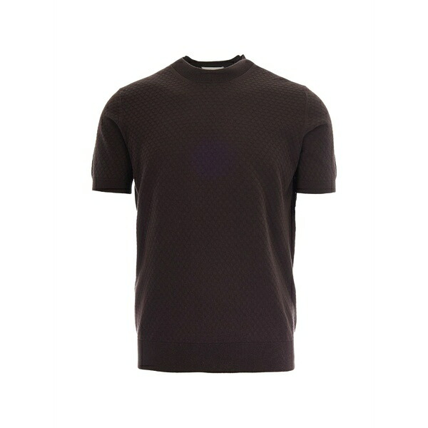 パウロペコラ メンズ Tシャツ トップス Crew-neck t-shirt Brown|asty