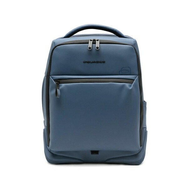 ピークアドロ  メンズ うしろ側風呂敷き包み・背嚢 御徒面子 Logo-appliqu?? backpack Blue