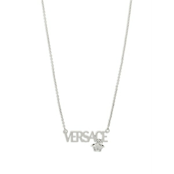ヴェルサーチ メンズ 首飾り・チョー鉄道車両 佩び物 Logo-lettering necklace Silver