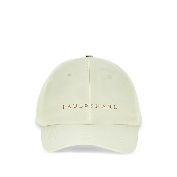 ポールアンドシャーク メンズ 鳥打ち帽 付属物 Embroidered-logo baseball cap Neutrals