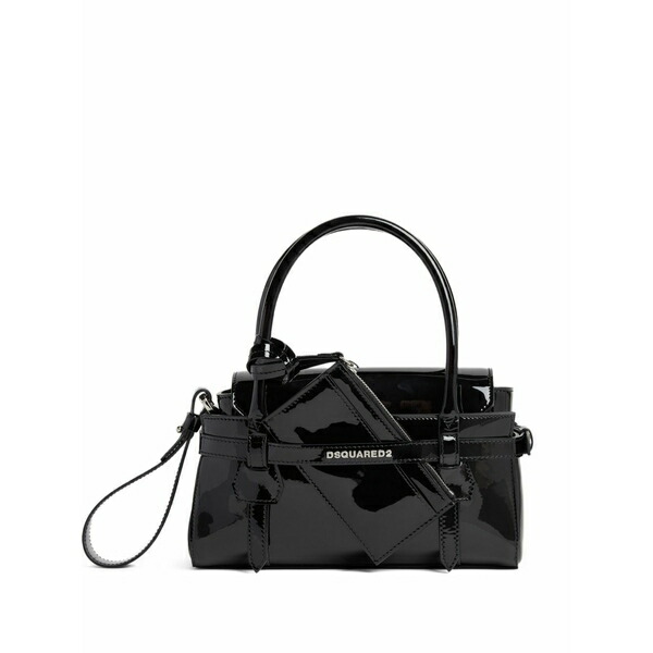 ディースクエアード レディース トートバッグ バッグ Leather tote bag Black