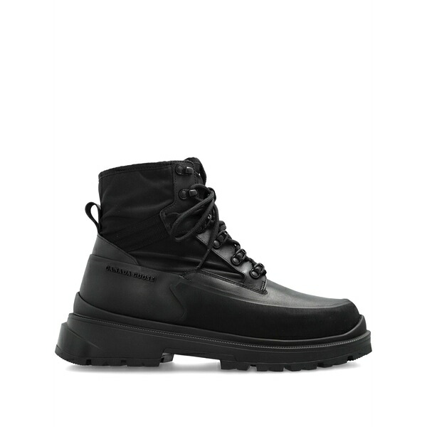 カナダグース メンズ ブーツ シューズ Lace-up leather boots Black