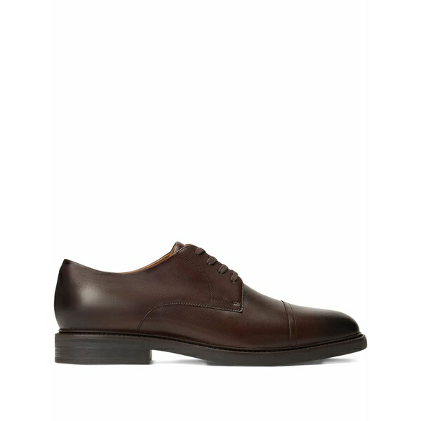 ラルフローレン メンズ 御召しものシューズ シューズ Leather derby shoes Brown