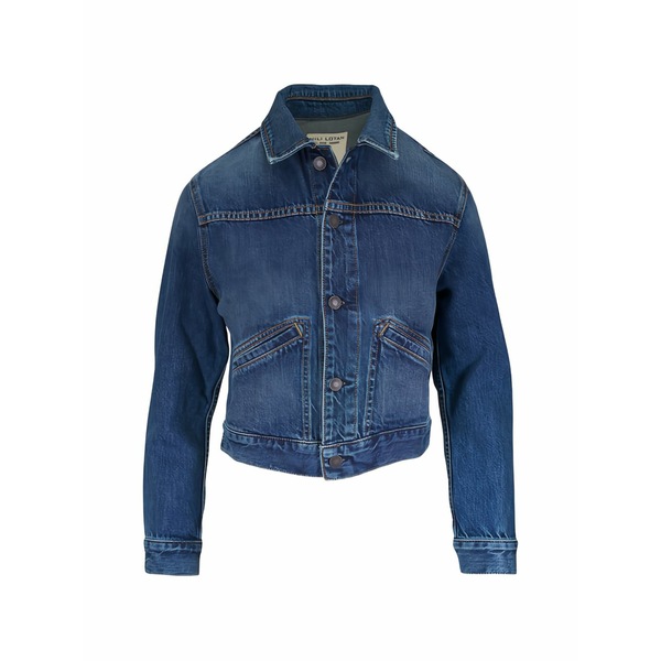ニリロータン レディース 上衣＆上衣 アウター Carly simon contrast-stitch denim jacket Blue
