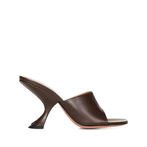 アミナモアディ レディース パンプス シューズ Open-toe heeled pumps Brown