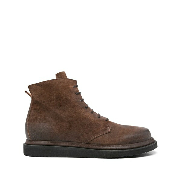 モマ メンズ ブーツ シューズ Logo-tag boots  Brown
