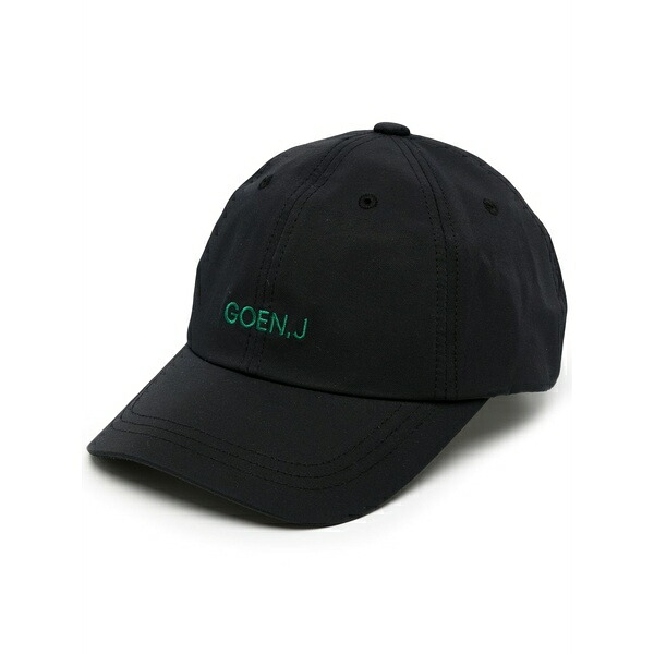 ゴエンジェイ レディース かぶり笠 付属品 Embroidered-logo baseball cap Black