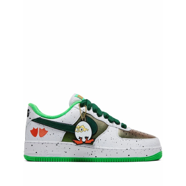 ナイキ メンズ スニーカー シューズ X goat division st. air force 1 low ducks of a feather ???egg or duck??? sneakers White