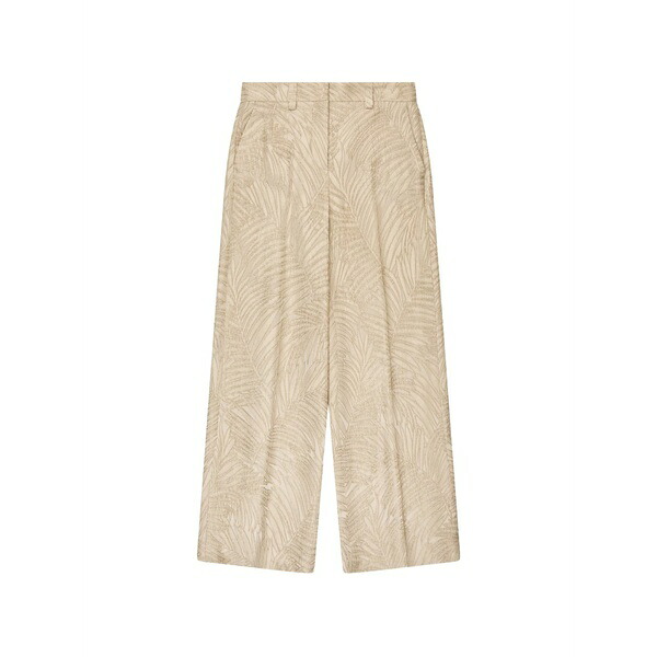 インコテックス レディース 心地好いズボン下 ボトムス Jacquard straight trousers Neutrals
