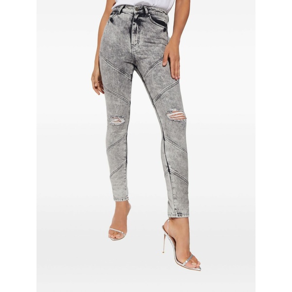 レトロフェット レディース ジーンズズボン下 ボトムス Allegra distressed jeans Grey