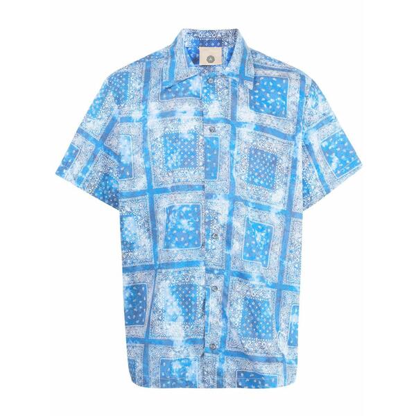 アル化学者 メンズ プルオーバー トップス Bandana-print shirt Blue