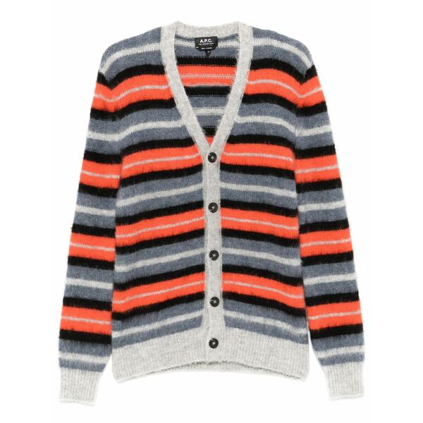 アーペーセー メンズ ジレー アウター Dave cardigan Blue