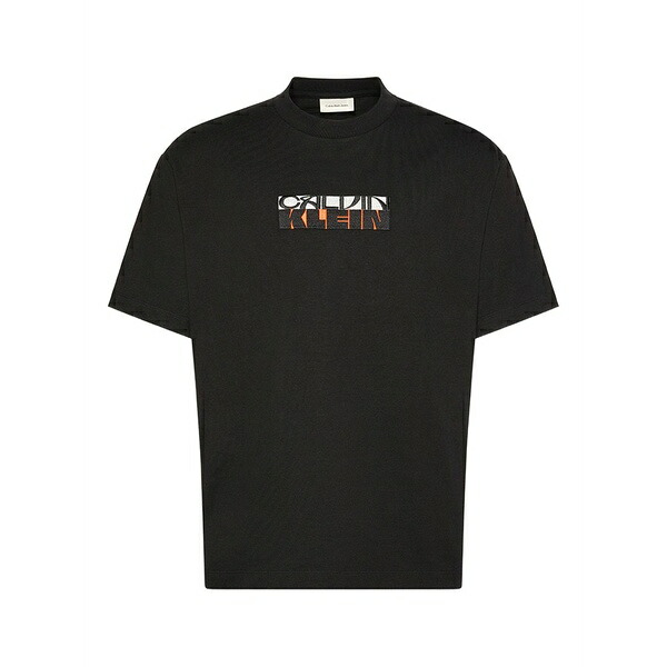 カルバンクライン メンズ プルオーバー トップス Logo-print t-shirt Black
