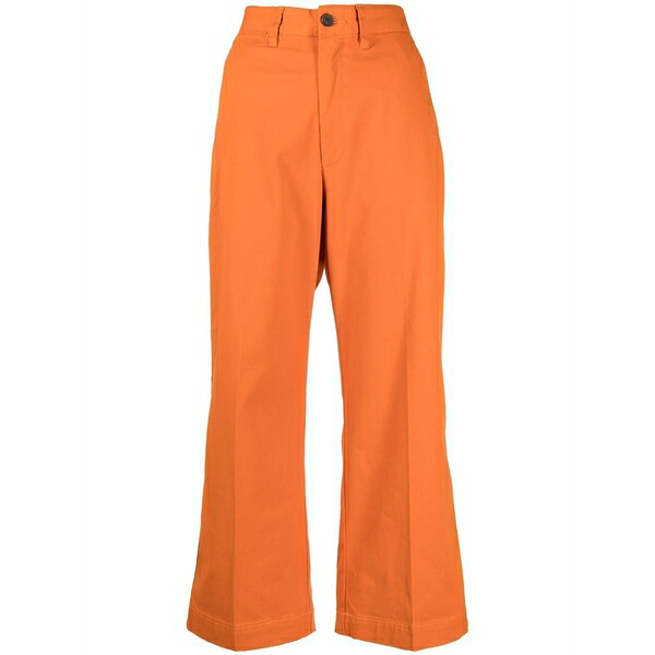 ラルフローレン レディース 心地好いズボン下 ボトムス Wide-leg cropped chinos Orange