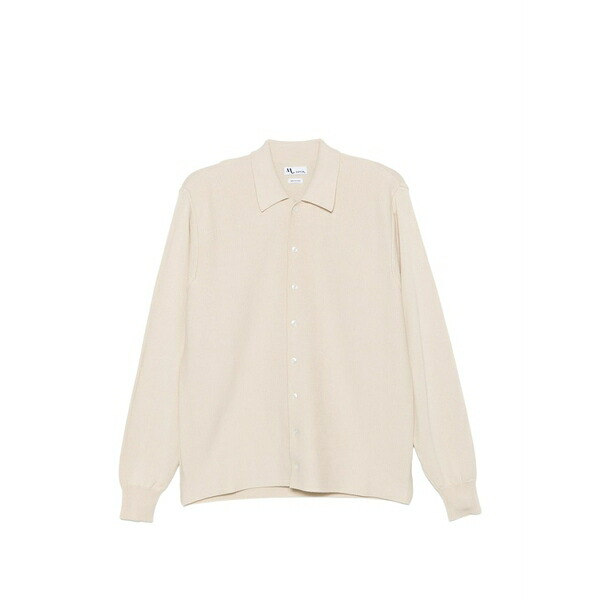ドッピアアー メンズ スポーツシャツ トップス Long-sleeve polo shirt Neutrals