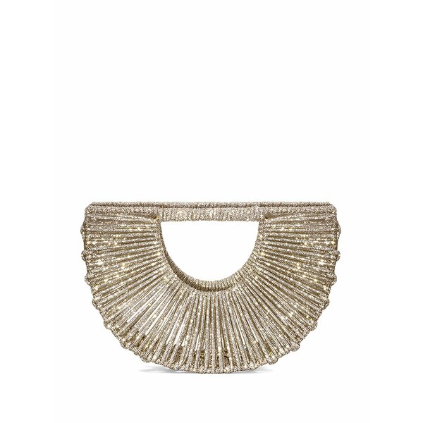 ヒボウラマ レディース トートバッグ バッグ Demetra embellished tote bag Gold