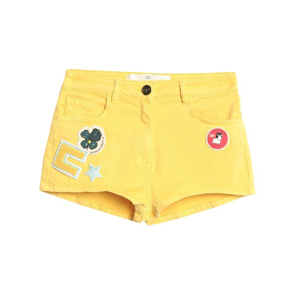 【送料無料】 エリザベッタ フランキ ジーンズ レディース デニムパンツ ボトムス Denim shorts Yellow
