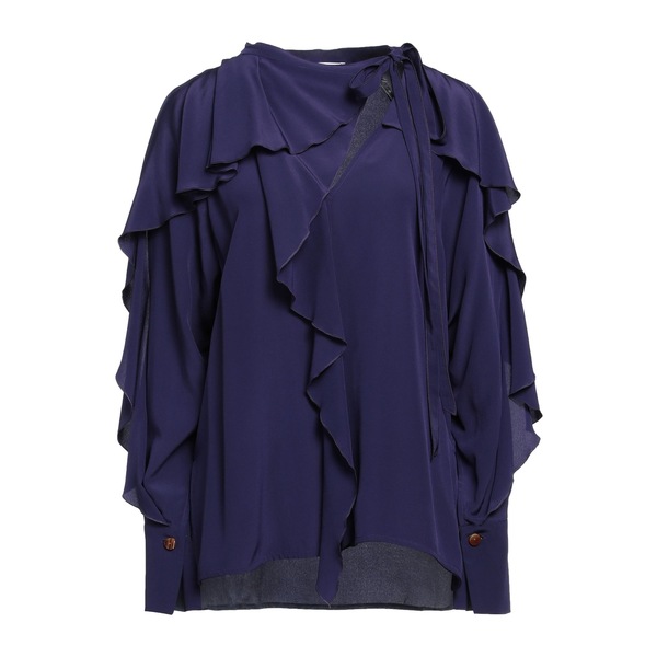 【送料無料】 ヴィクトリア ベッカム レディース Tシャツ トップス Tops Purple|asty
