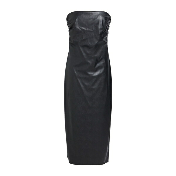 【送料無料】 アニエバイ レディース ワンピース トップス Midi dresses Black