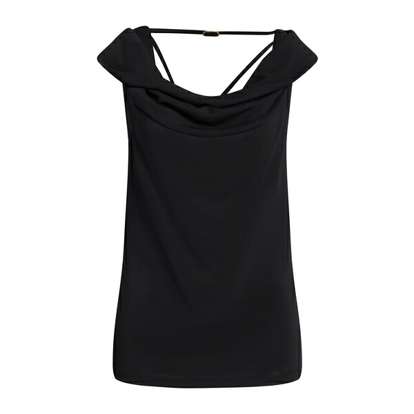 【送料無料】 ツインセット レディース Tシャツ トップス Tops Black