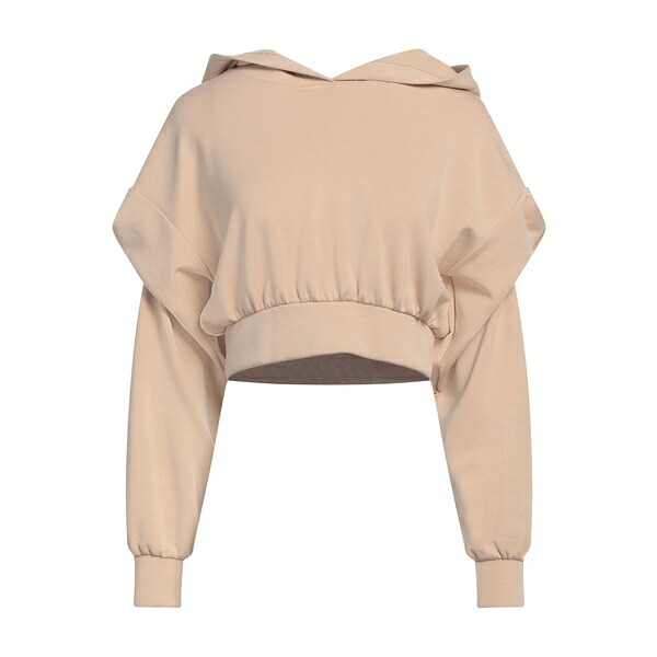 【貨物輸送無料】 ヒノミネイト レディース パーカー・スウェットシャツ アウター Sweatshirts Beige