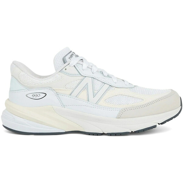New Balance ニューバランス メンズ スニーカー 【New Balance 990v6 MiUSA White Sea Salt】 サイズ US_M_4 White/Sea Salt｜asty 53,280円