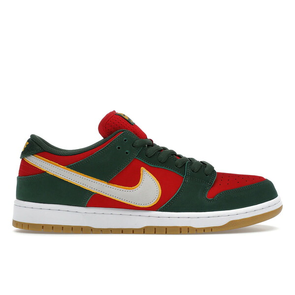Nike ナイキ メンズ スニーカー 【Nike SB Dunk Low Pro PRM Seattle Supersonics】 サイズ US_10(28.0cm) Fir/White/University Gold/Fire Red