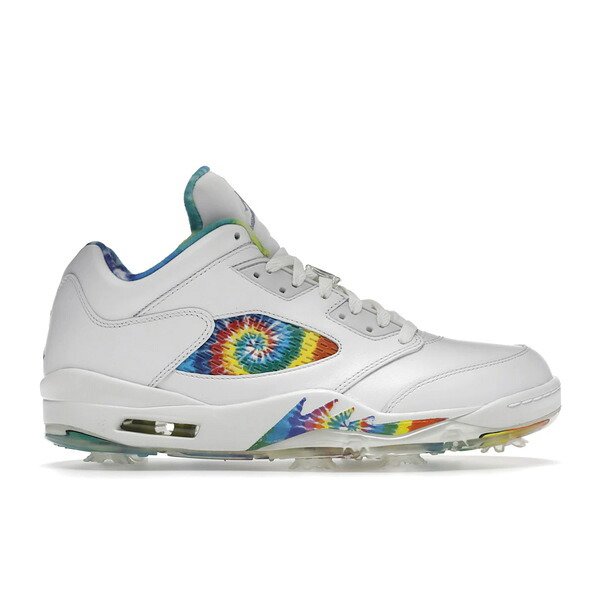 Jordan ジョーダン メンズ スニーカー  【Jordan 5 Retro Low Golf Tie Dye】  大きさ US_10(28.0糎) Summit White/Deep Royal-Indigo Fog-Lemon Venom